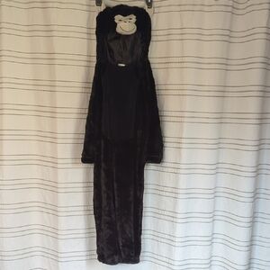 Cozy Black Animal Hooded Sleepwear